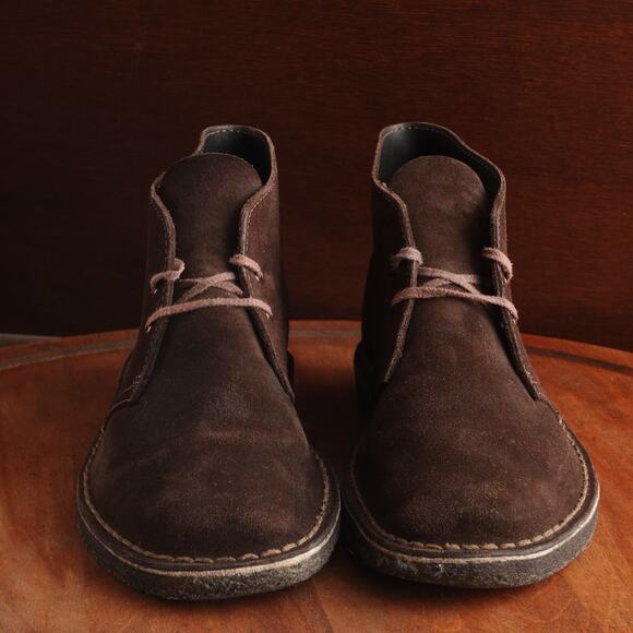 Clarks Boots Mens SZ 8.5 Brown Originals Desert Boots Suede Ankle Chukka Casual main image 4